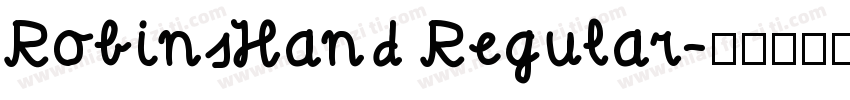 RobinsHand Regular字体转换